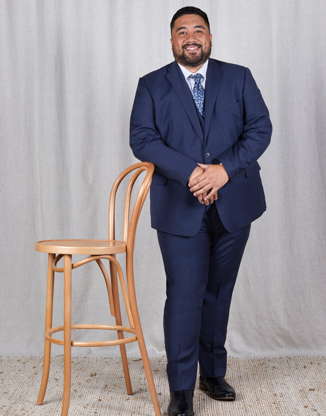 Cooper Blue Nailhead Suit