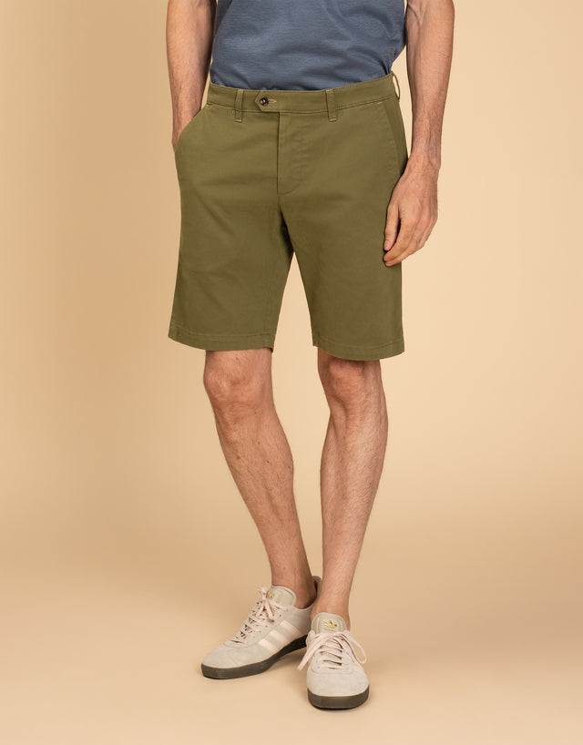 Sumner Green Textured Shorts