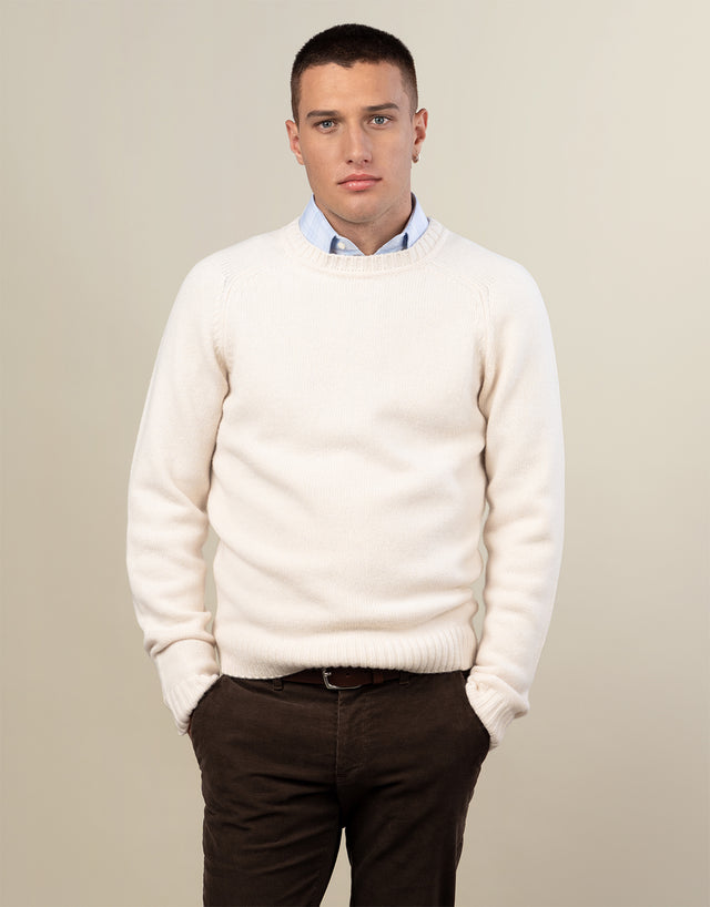 Kaiapoi Winter White Shetland Sweater