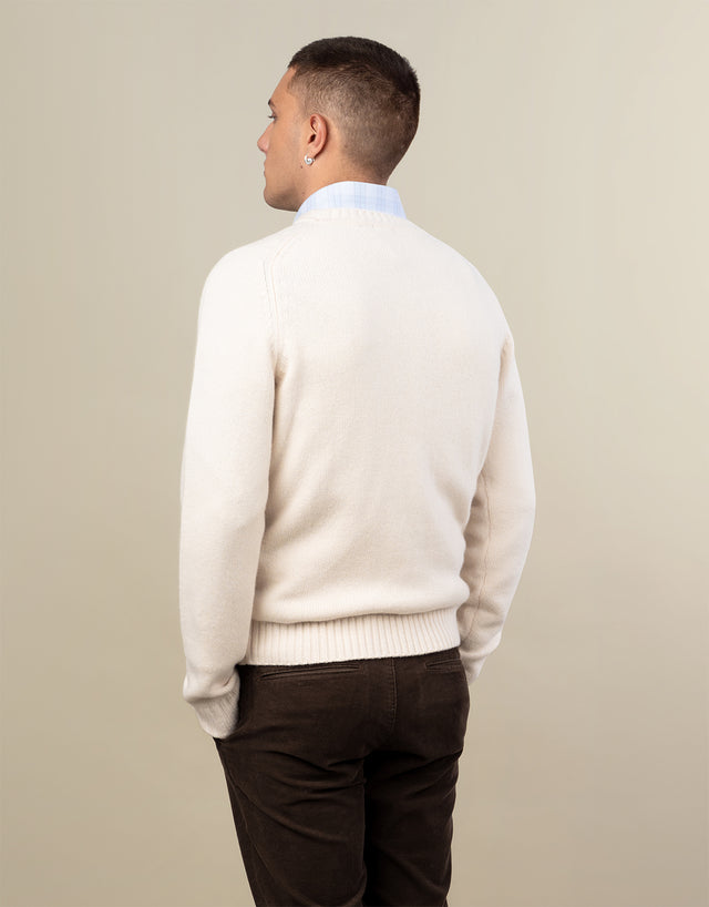 Kaiapoi Winter White Shetland Sweater