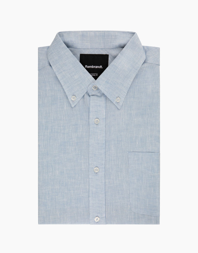 Ohope Light Blue Irish Linen Shirt