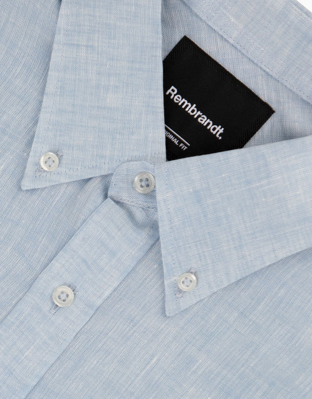 Ohope Light Blue Irish Linen Shirt