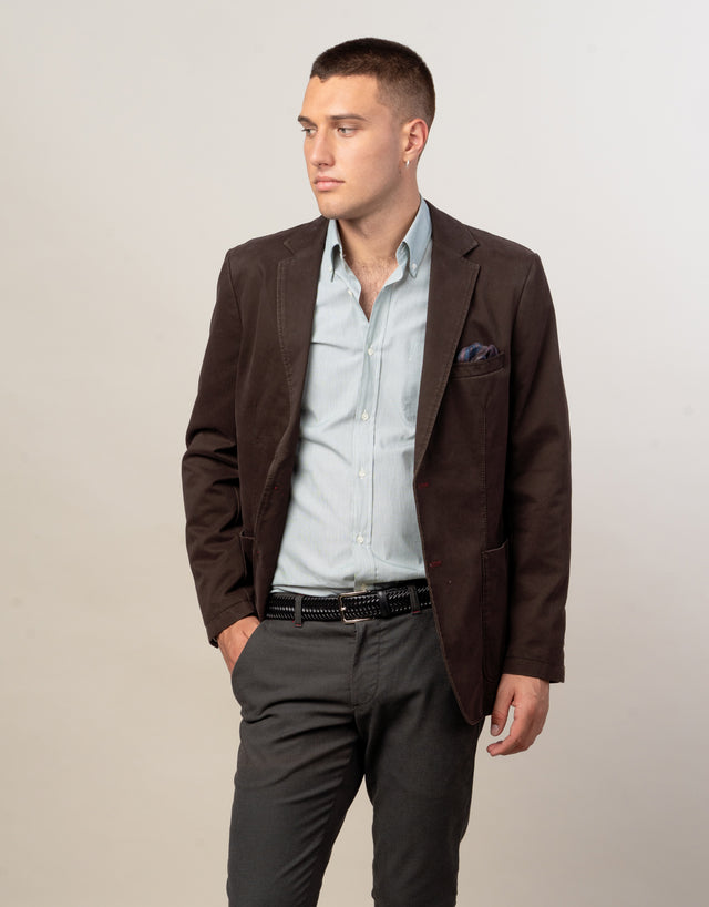 Spectre Dark Brown Twill Blazer