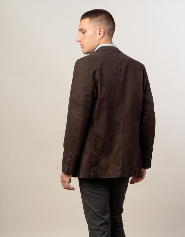 Spectre Dark Brown Twill Blazer