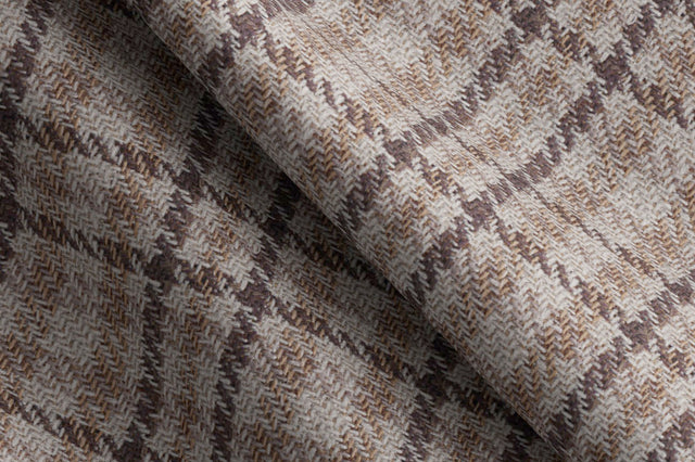 Made To Measure Dark Brown, Light Brown and Beige Check Blazer