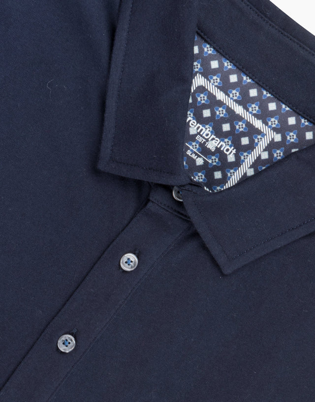 Portofino Navy Short Sleeve Polo Shirt