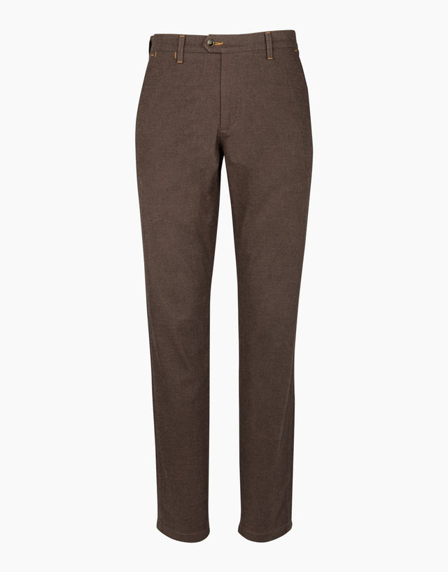Soho Brown Birdseye Chinos